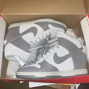 Women high top wedge sneaker.